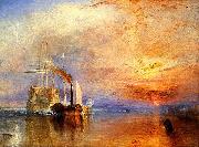 The fighting Temeraire tugged to her last berth to be broken up,